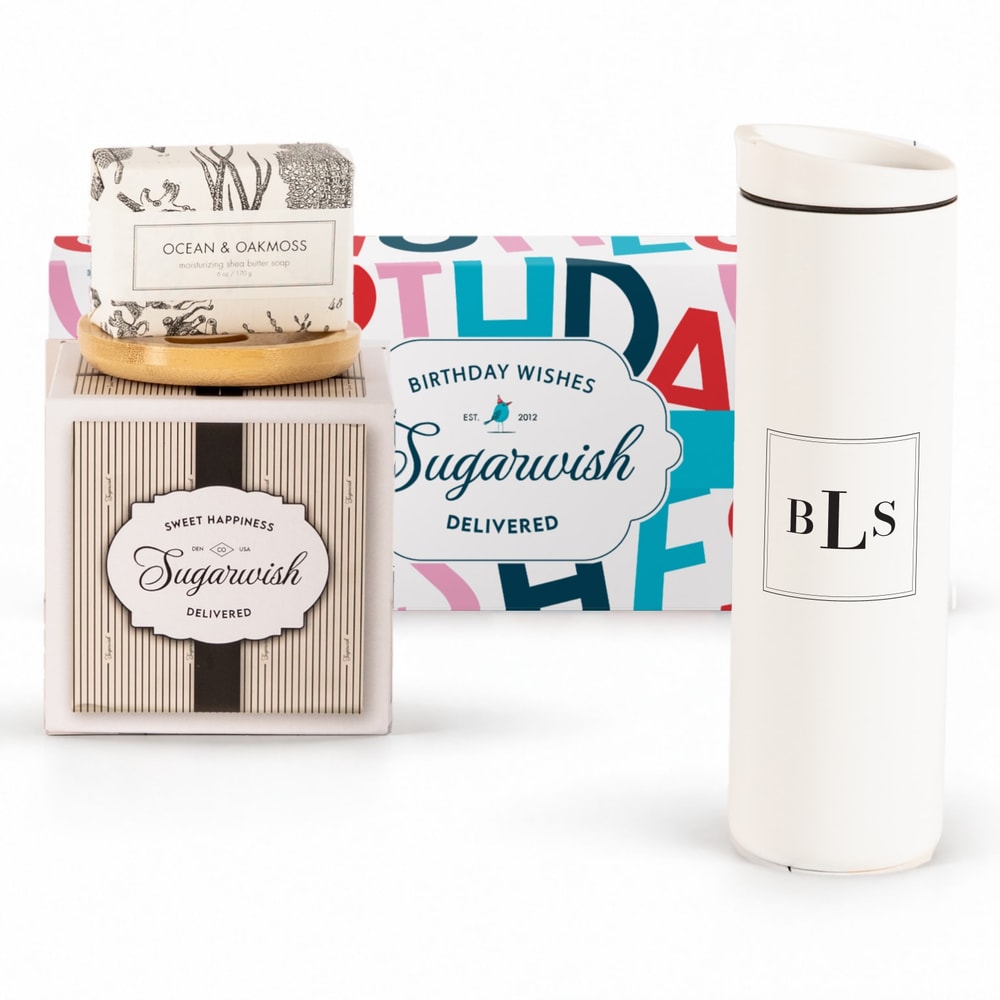 Monogrammed MiiR Drinkware with 1 Gourmet Goods & Spa pick (Monogrammed)