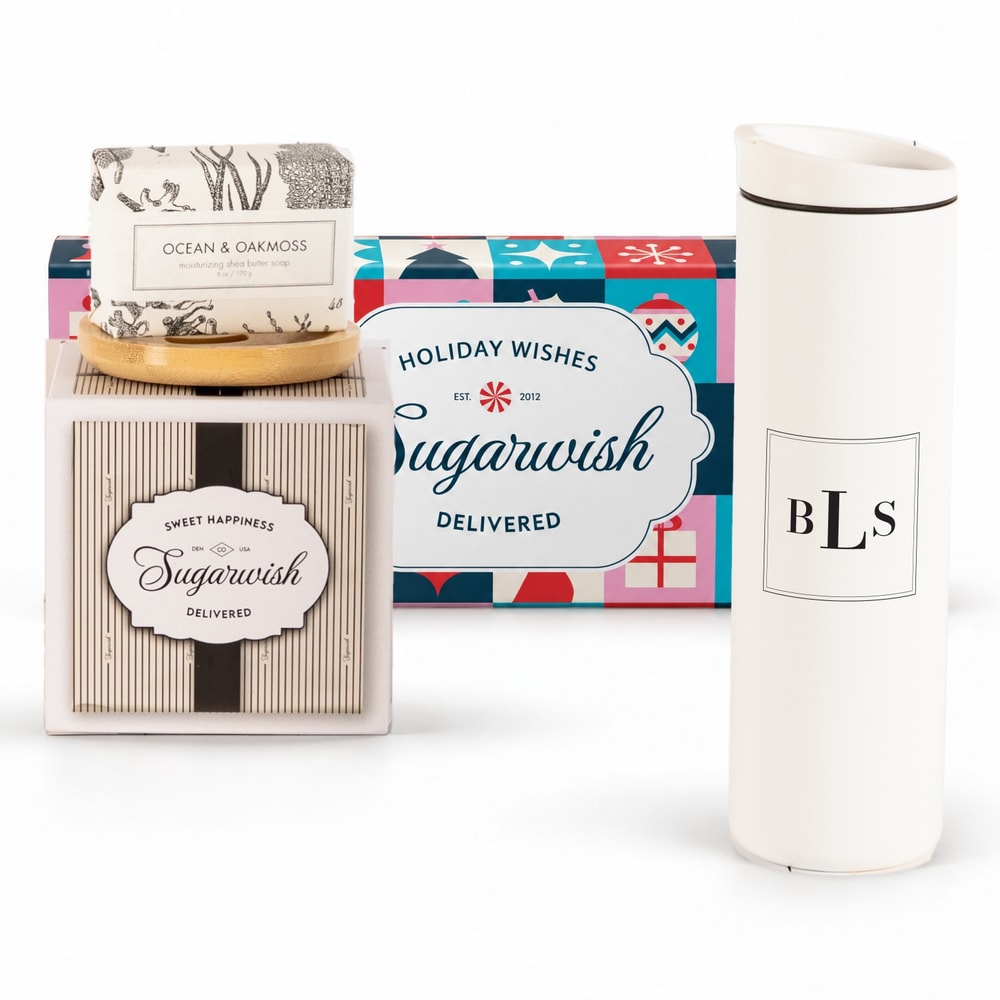 Monogrammed MiiR Drinkware with 1 Gourmet Goods & Spa pick (Monogrammed)