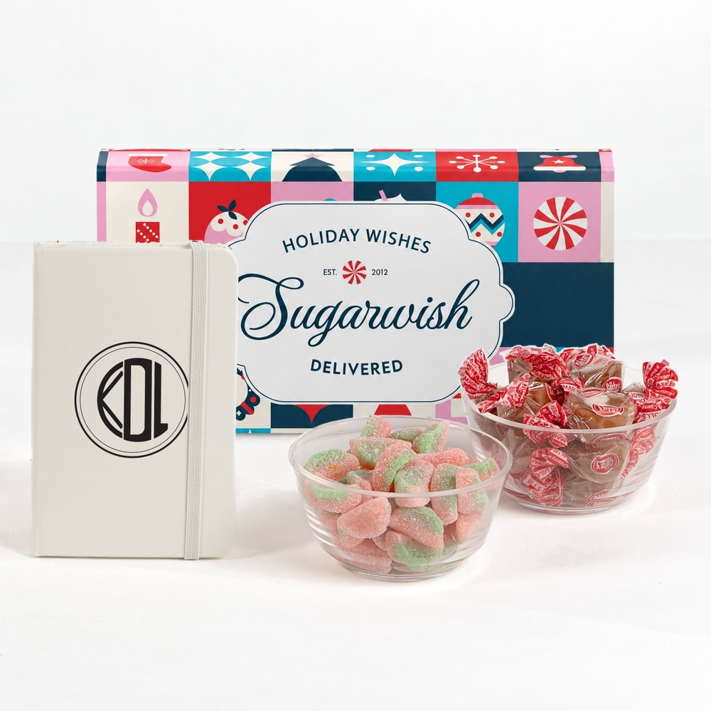 Monogrammed Pocket Journal with 2 Treats (Monogrammed)