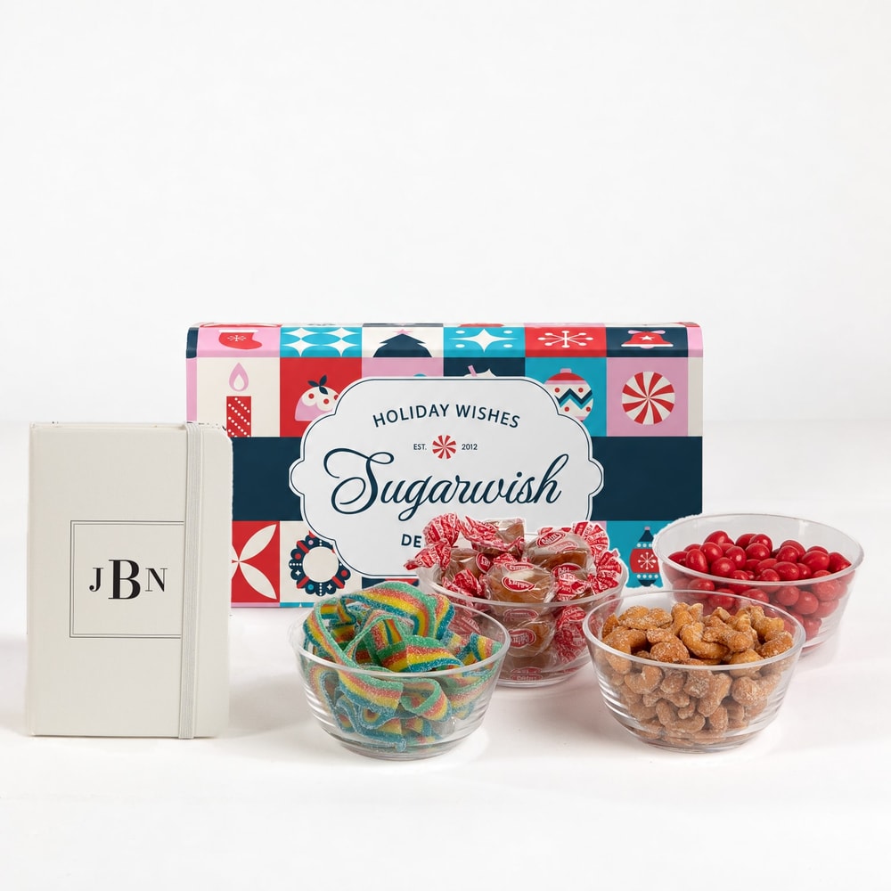 Monogrammed Pocket Journal with 4 Treats (Monogrammed)